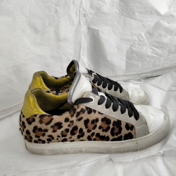 Zadig & Voltaire sneakers distressed pony hair  40 - Picture 15 of 16